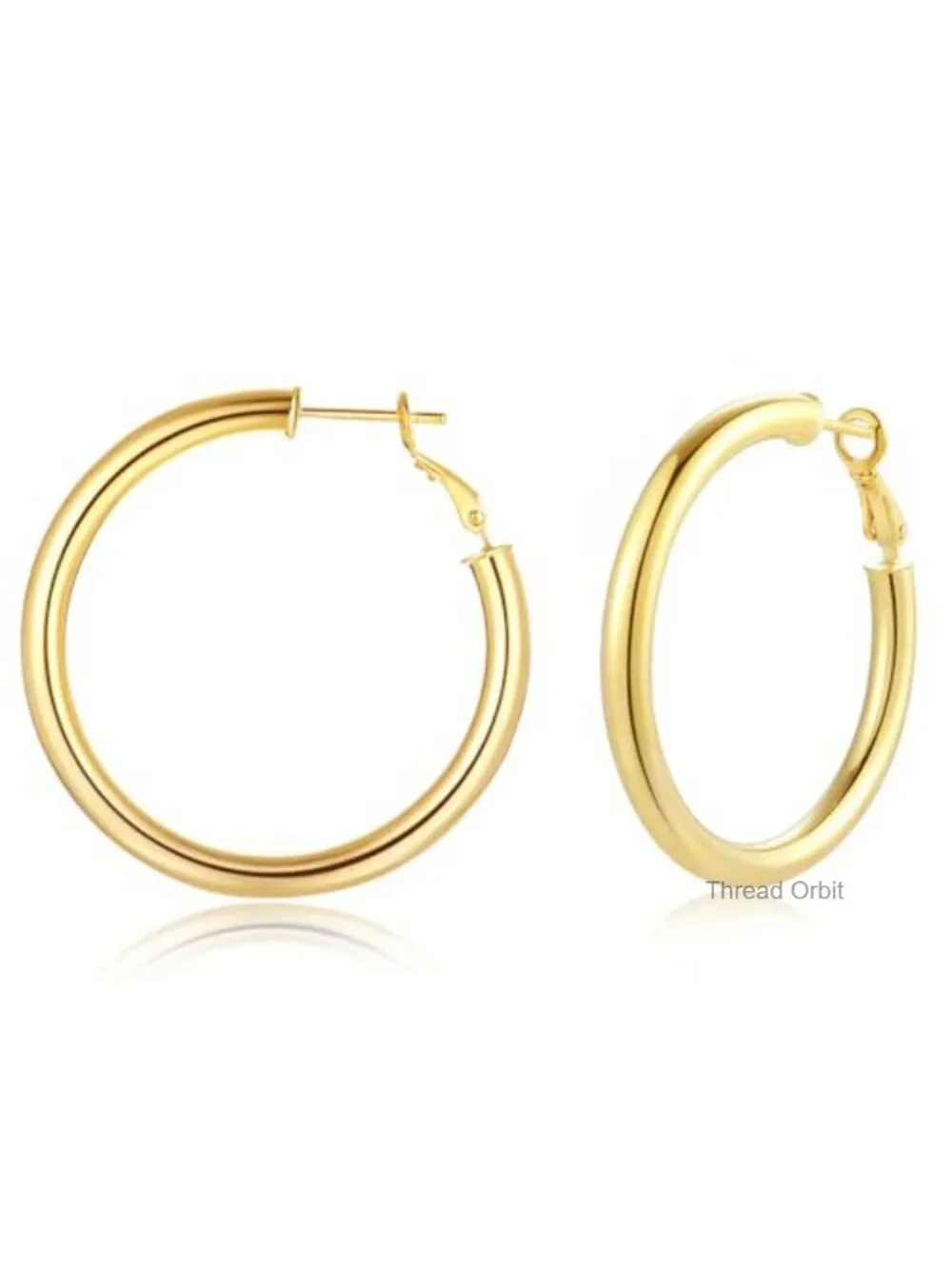 Lightweight Hypoallergenic Chunky Tube Hoop Earrings